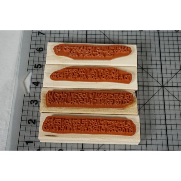 Stampin Up! THOUGHTS 4 YOU Wood Mounted Rubber Stamps 1997 - Picture 5 of 6